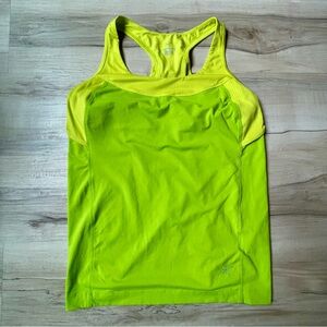 Arcteryx Green Yellow Athletic Tank Top